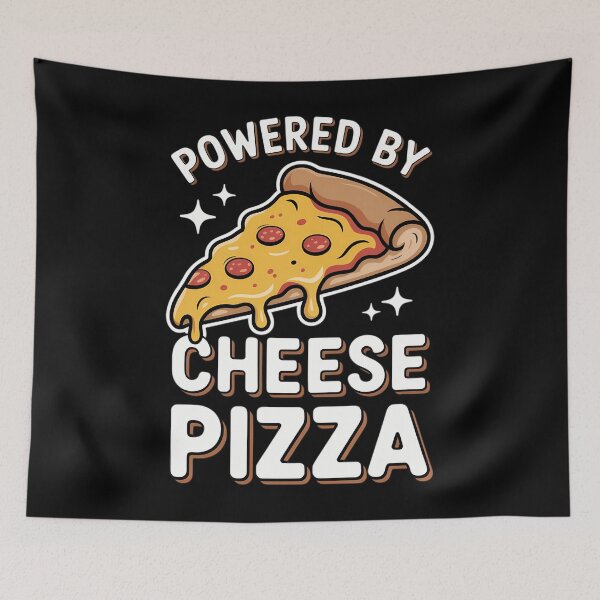 Item preview, Powered By Cheese Pizza Cheese Pizza Lover designed and sold by HellD3vil-Art.