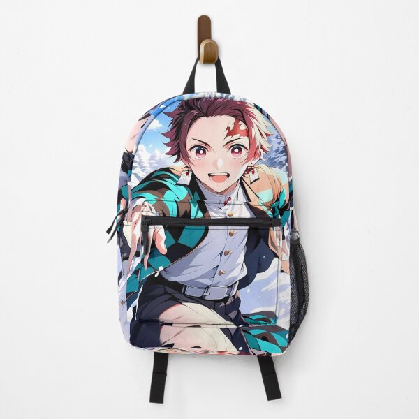 Item preview, Tanjiro Kamado Demon Slayer Winter Snow Running Joyful Adventure designed and sold by riadjamai.