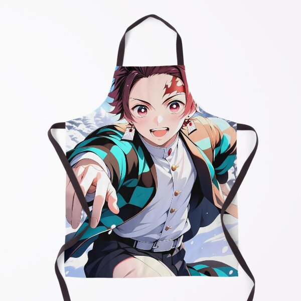 Item preview, Tanjiro Kamado Demon Slayer Winter Snow Running Joyful Adventure designed and sold by riadjamai.
