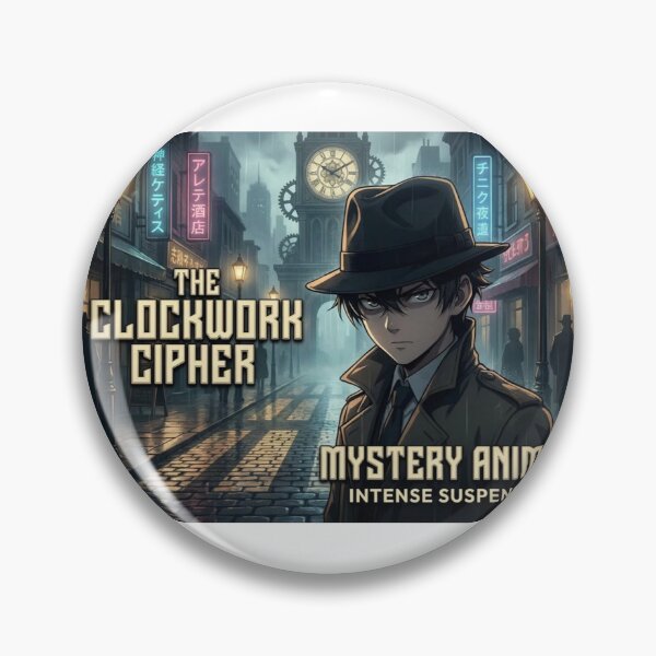Item preview, Steampunk Detective Anime – Clockwork Cipher Mystery Noir designed and sold by EchoWave11.