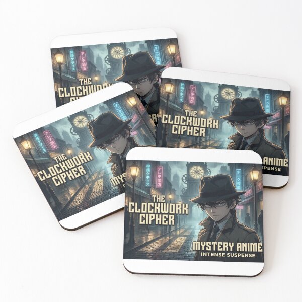 Item preview, Steampunk Detective Anime – Clockwork Cipher Mystery Noir designed and sold by EchoWave11.