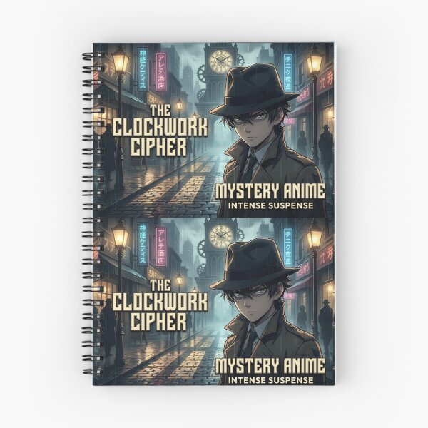 Item preview, Steampunk Detective Anime – Clockwork Cipher Mystery Noir designed and sold by EchoWave11.