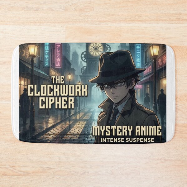 Item preview, Steampunk Detective Anime – Clockwork Cipher Mystery Noir designed and sold by EchoWave11.
