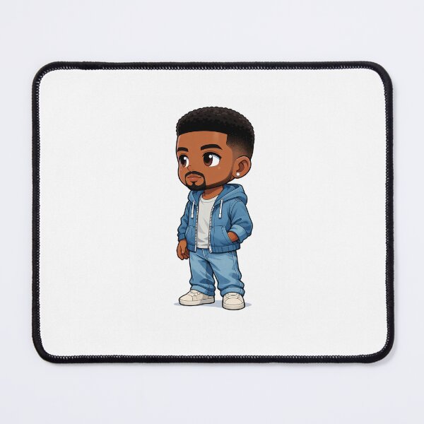 Item preview, Cute Street Style Cartoon Boy Character – Urban Hoodie Chibi Avatar Art designed and sold by Abujarshaikh1.