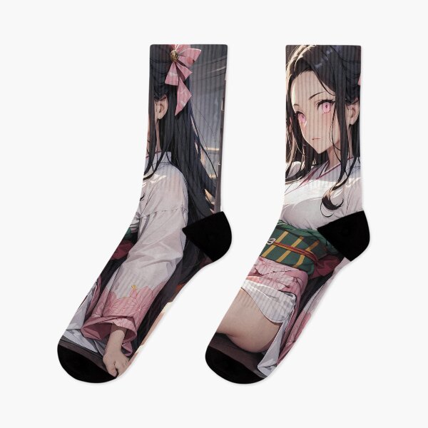 Item preview, Nezuko Kamado kimetsu no yaiba Sunlit Window City Kimono Scene designed and sold by riadjamai.