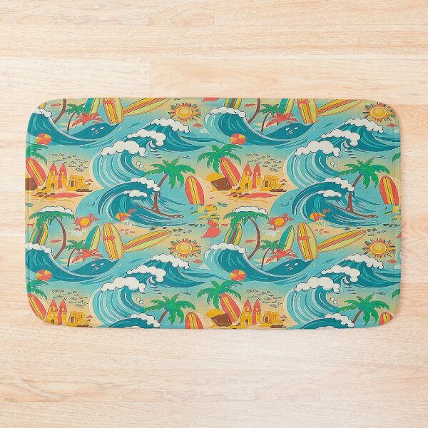 Item preview, Nautical pattern waves and surfs. designed and sold by Giulivo Store Graphic.