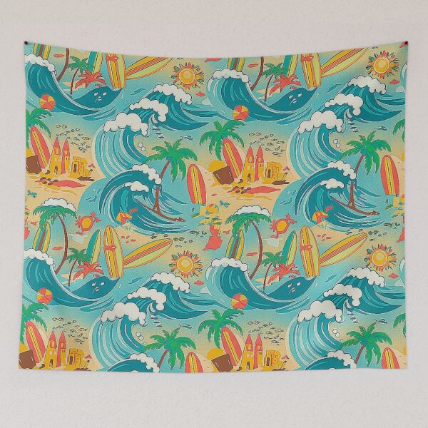Item preview, Nautical pattern waves and surfs. designed and sold by Giulivo Store Graphic.