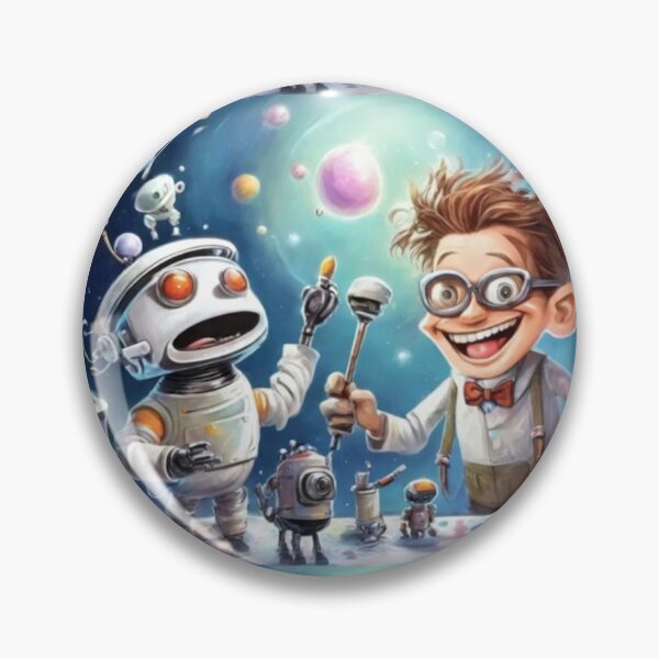 Item preview, Space Dreamer Boy – Future Sci-Fi Kid Illustration designed and sold by EchoWave11.