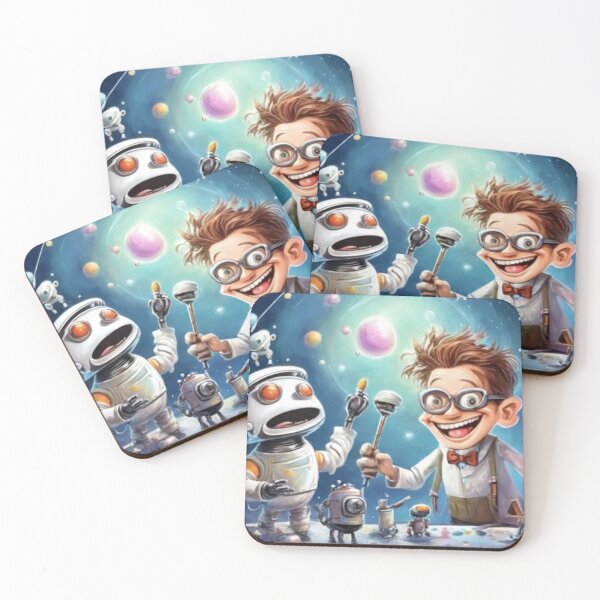 Item preview, Space Dreamer Boy – Future Sci-Fi Kid Illustration designed and sold by EchoWave11.