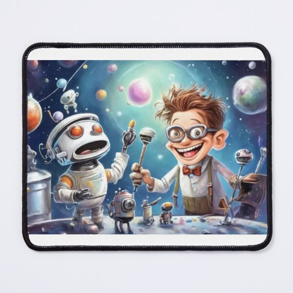Item preview, Space Dreamer Boy – Future Sci-Fi Kid Illustration designed and sold by EchoWave11.