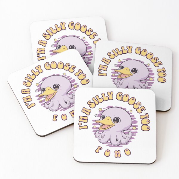 Item preview, Silly Goose Purple Octopus FOMO designed and sold by Shy Fractal Designs.