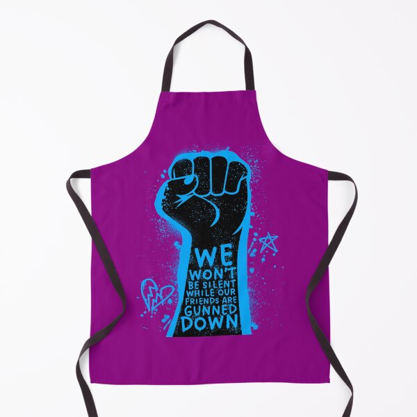 Item preview, WE WON'T BE SILENT WHILE OUR FRIENDS ARE GUNNED DOWN designed and sold by HippieStitched.