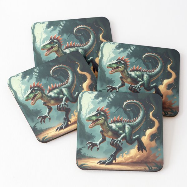 Item preview, Velociraptor - Dinosaur Fantasy Art designed and sold by Lucid Dream Pixel.