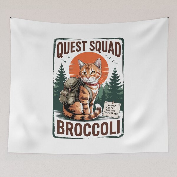 Item preview, Quest Fantasy Squad Broccoli Cat designed and sold by HellD3vil-Art.