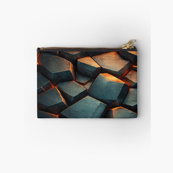 Item preview, Dark Volcanic Rock Texture with Glowing Lava Cracks designed and sold by Kaleidoscope Print.