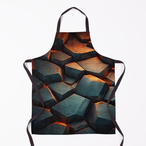 Item preview, Dark Volcanic Rock Texture with Glowing Lava Cracks designed and sold by Kaleidoscope Print.