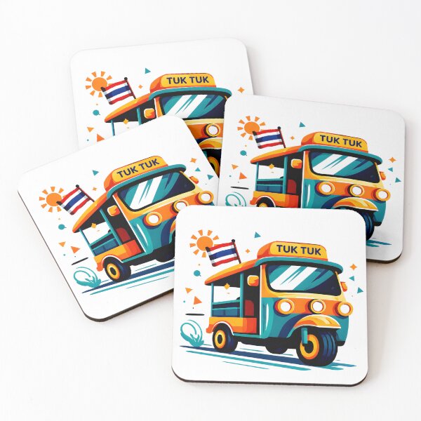 Item preview, Flat Tuk Tuk Modern Graphic designed and sold by Thai Vibe Studio.