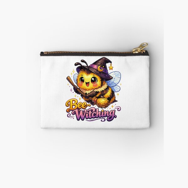 Item preview, Bee-Witching Cute Halloween Bee Witch Pun | Funny Kawaii Bee with Witch Hat & Broom designed and sold by StrayaDesign.