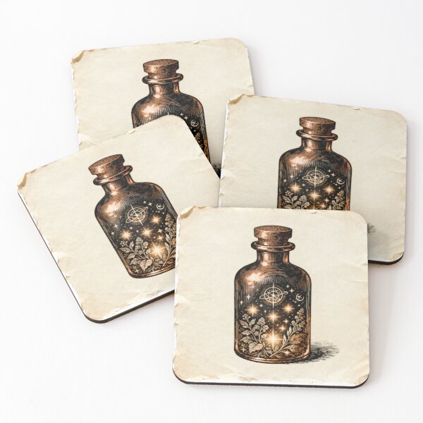 Item preview, Vintage Apothecary Jar Sticker - 17th Century Copperplate Engraving Style, Mystical Herbs & Celestial Symbols, Antique Paper Relic Look for Witchcraft, Alchemy, Herbalist, Scholar Aesthetic designed and sold by meetart15.