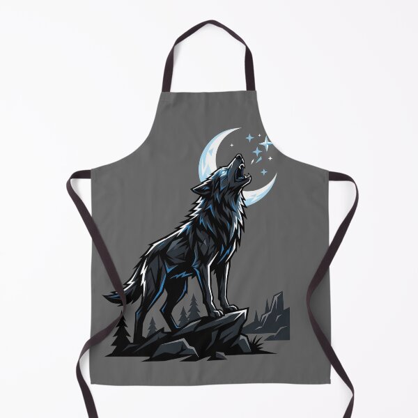 Item preview, Howling Wolf and Moon designed and sold by SolaoLab.