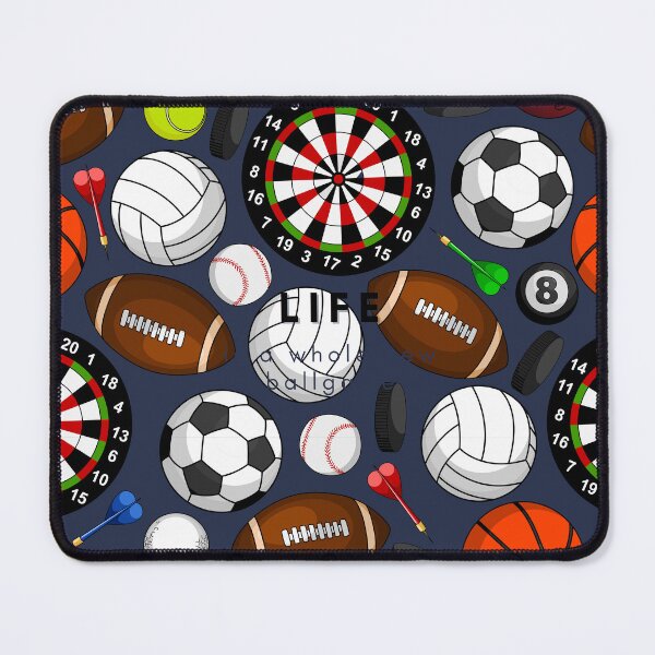 Item preview, Life Is A Ballgame Sports Pattern designed and sold by LoudVictory.