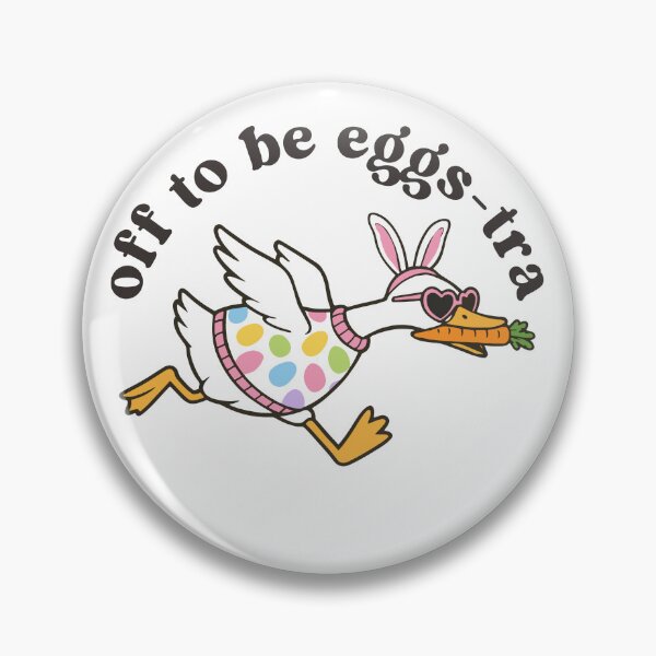 Item preview, Off To Be Egg-stra Funny Easter Goose designed and sold by gunaone-design.