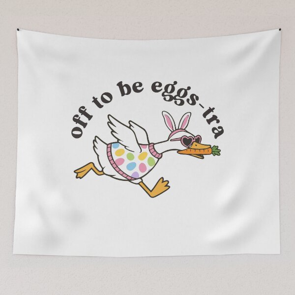 Item preview, Off To Be Egg-stra Funny Easter Goose designed and sold by gunaone-design.
