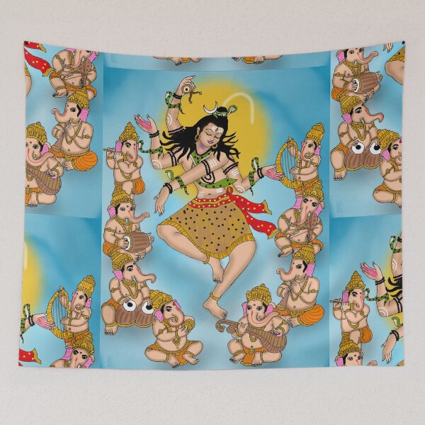 Item preview, Lord Shiva Art Illustration – Cosmic Hindu Meditation Design designed and sold by Harshit_Digital_Arts.