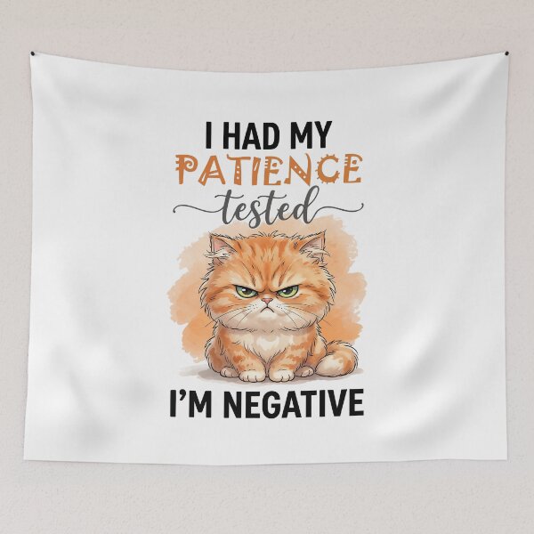 Item preview, I Had My Patience Tested I'm Negative Funny Sarcastic Quote designed and sold by DetalleXL.