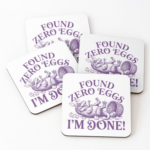 Item preview, Found Zero Eggs Im Done Funny T-Rex Easter Eggs Heat Press DTF Transfer Ready To Press designed and sold by gunaone-design.