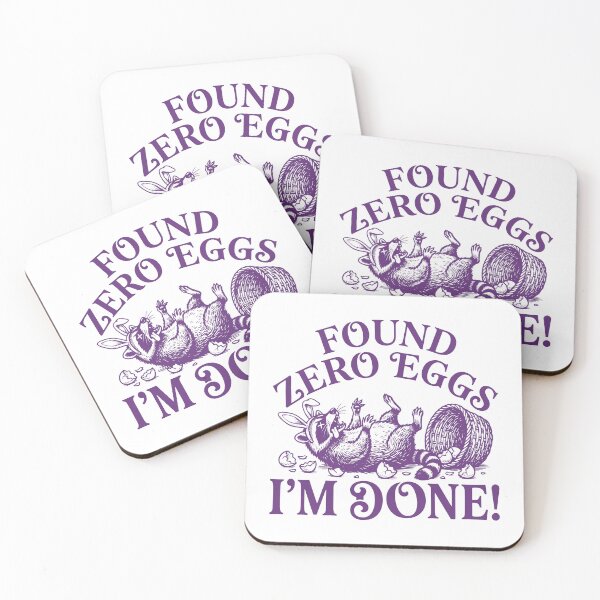 Item preview, Found Zero Eggs Im Done - Funny Raccoon Easter Day Humor designed and sold by gunaone-design.