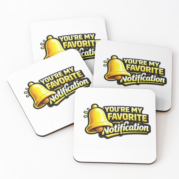 Item preview, You’re My Favorite Notification – Cute Bell Graphic Sticker designed and sold by jerskie_12tribes.