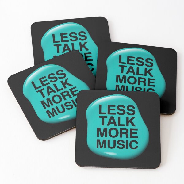 Item preview, Less talk more music | Music therapist designed and sold by SocialStaticz.