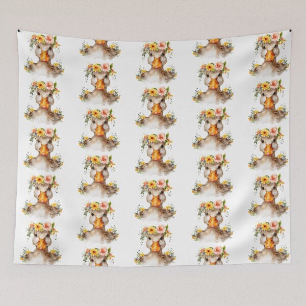 Item preview, Spring Duck Floral Flowers designed and sold by AussieMomma.