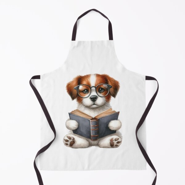 Item preview,  Treść wiadomości Gemini Smart Little Puppy Reading a Book designed and sold by KrisGraphic45.
