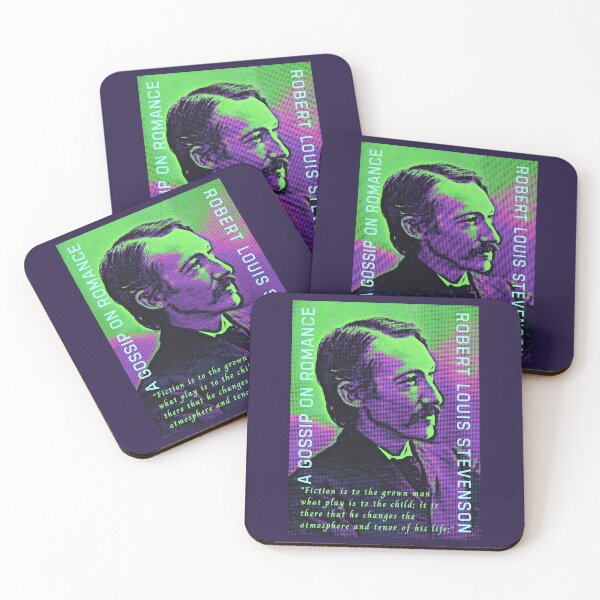 Item preview, Robert Louis Stevenson quote: Fiction is to the grown man what play is to the child; it is there that he changes the atmosphere and tenor of his life; designed and sold by artbleed.