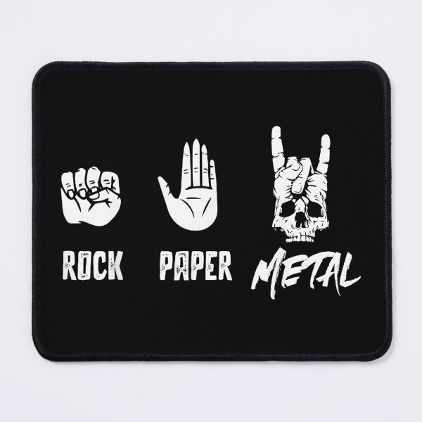 Item preview, Rock Paper Metal - Heavy Metal Music designed and sold by AnnUWatts.