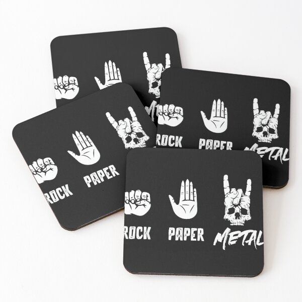 Item preview, Rock Paper Metal - Heavy Metal Music designed and sold by AnnUWatts.
