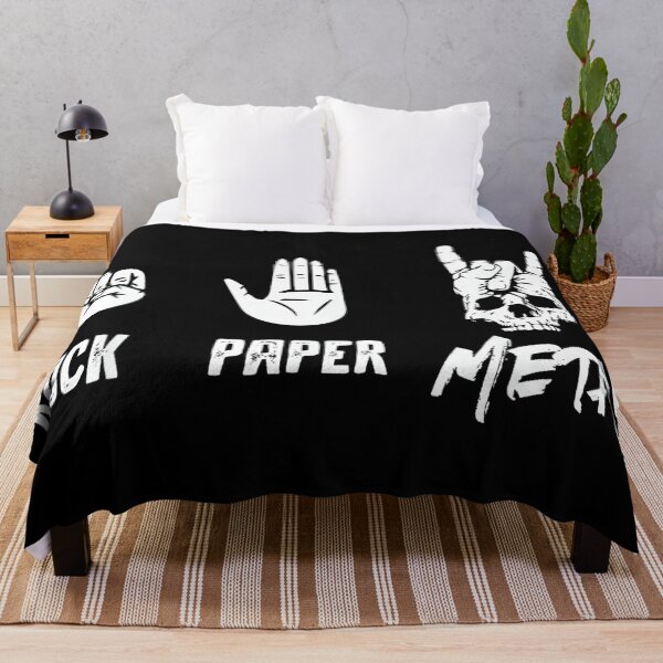 Item preview, Rock Paper Metal - Heavy Metal Music designed and sold by AnnUWatts.