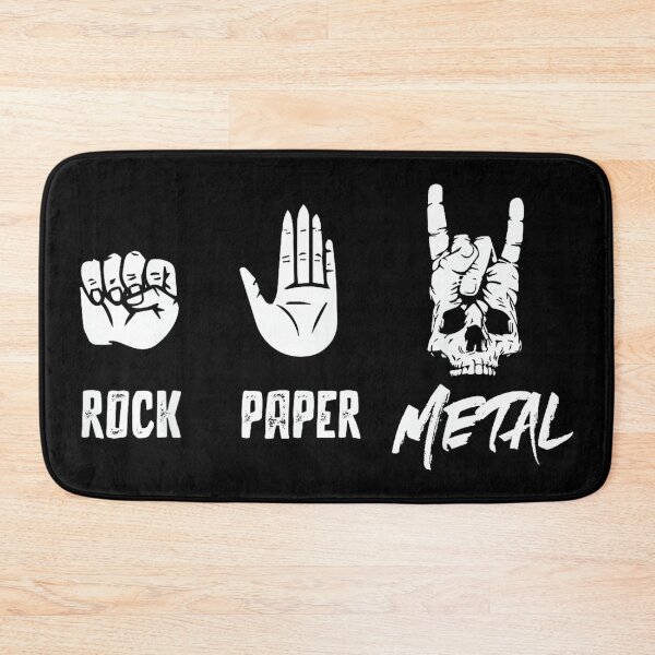 Item preview, Rock Paper Metal - Heavy Metal Music designed and sold by AnnUWatts.