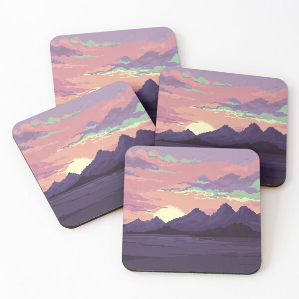 Item preview, Pastel Pixel Gaming Landscapes – Retro Aesthetic Posters & Totes designed and sold by sam54796.