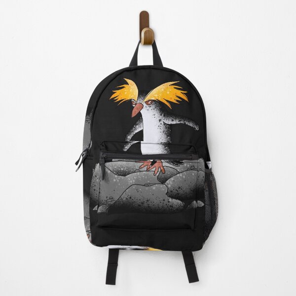 Item preview, Sassy Rockhopper Penguin on Rock - Cute Antarctic Bird Illustration designed and sold by TheArtOfTreble.
