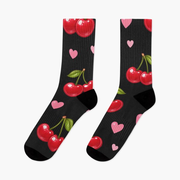 Item preview, Cute Cherry Hearts Seamless Pattern Retro Coquette Aesthetic designed and sold by Luvahawb.
