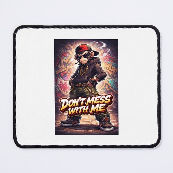 Item preview, Cool chimpanzee saying don't mess with me designed and sold by Artify Vault .