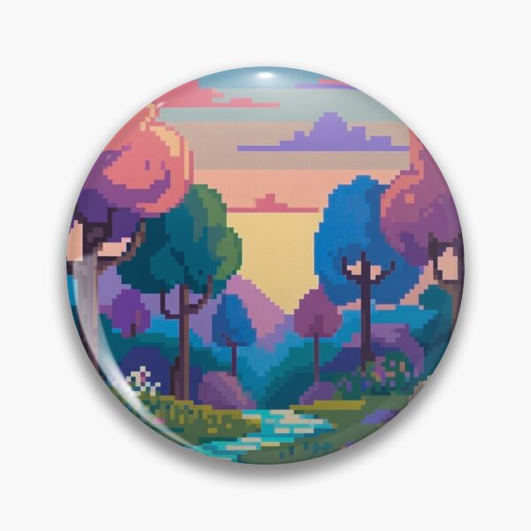 Item preview, Pastel Pixel Gaming Landscapes – Retro Aesthetic Posters & Totes designed and sold by sam54796.