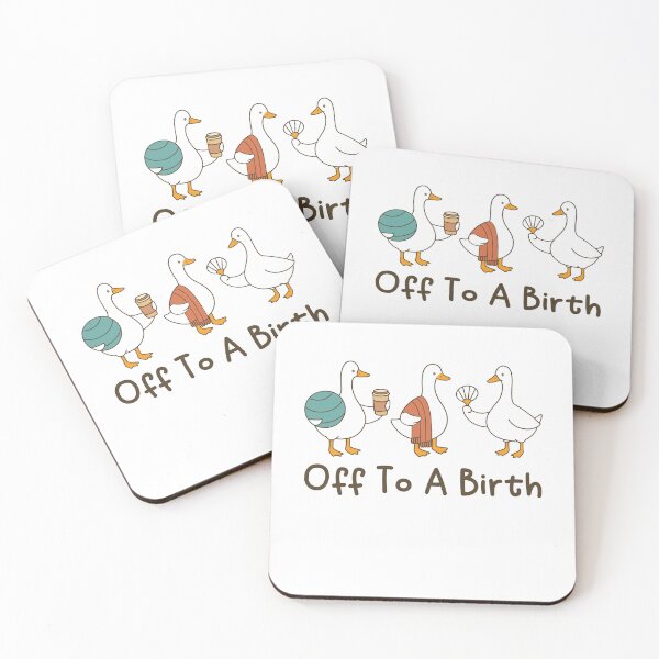 Item preview, Off To A Birth Funny Doula Goose Birth Coach Humor Midwife Labor Delivery Gift designed and sold by gunaone-design.