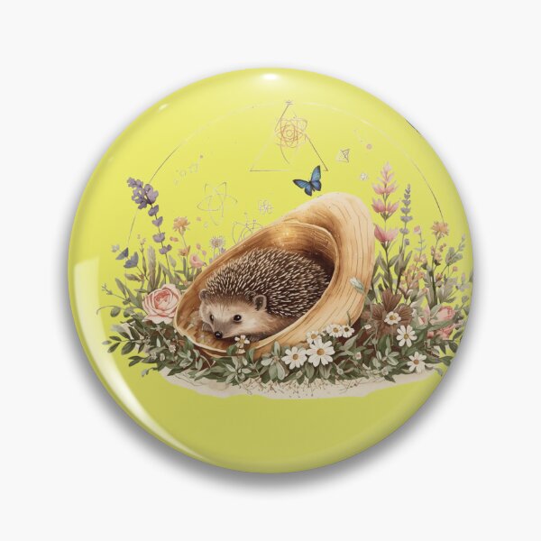 Item preview, Every Creature A Divine Reflection | Sacred Geometry Hedgehog Spiritual Cottagecore Art designed and sold by Divine Lens Art.