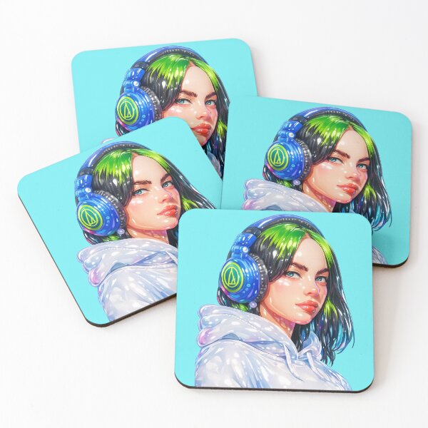 Artikelvorschau, Billie Eilish entworfen und verkauft von The Art by Rossouw.
