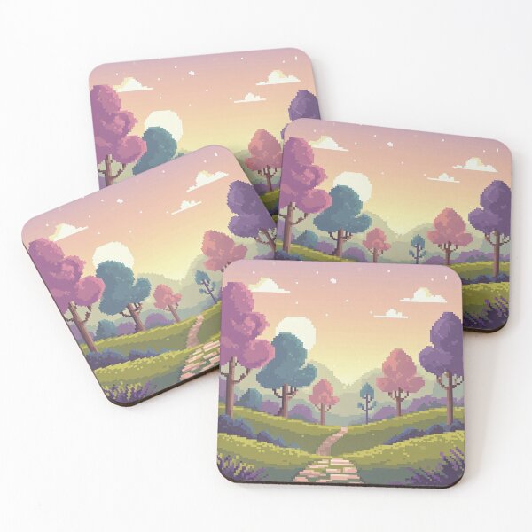 Item preview, Pastel Pixel Gaming Landscapes – Retro Aesthetic Posters & Totes designed and sold by sam54796.