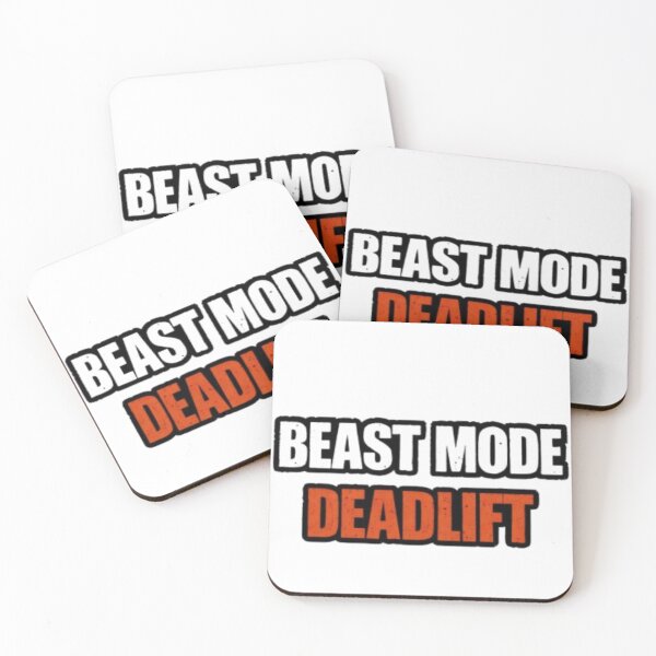 Item preview, Beast Mode Deadlift Minimal Text Gym T-Shirt | Fitness Motivation designed and sold by TheTrendVerse.